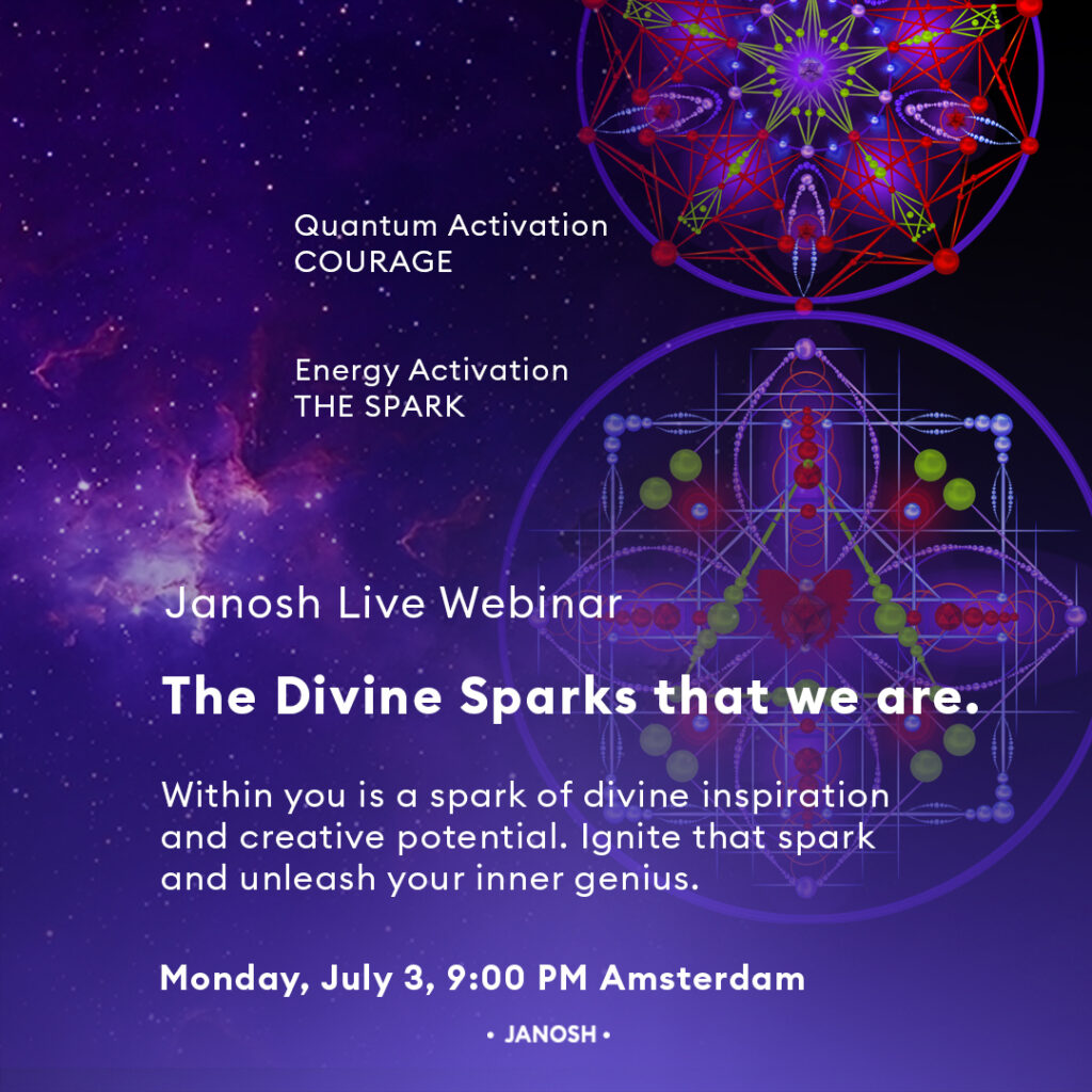 Monday 3 July | Free Webinar THE DIVINE SPARKS THAT WE ARE.